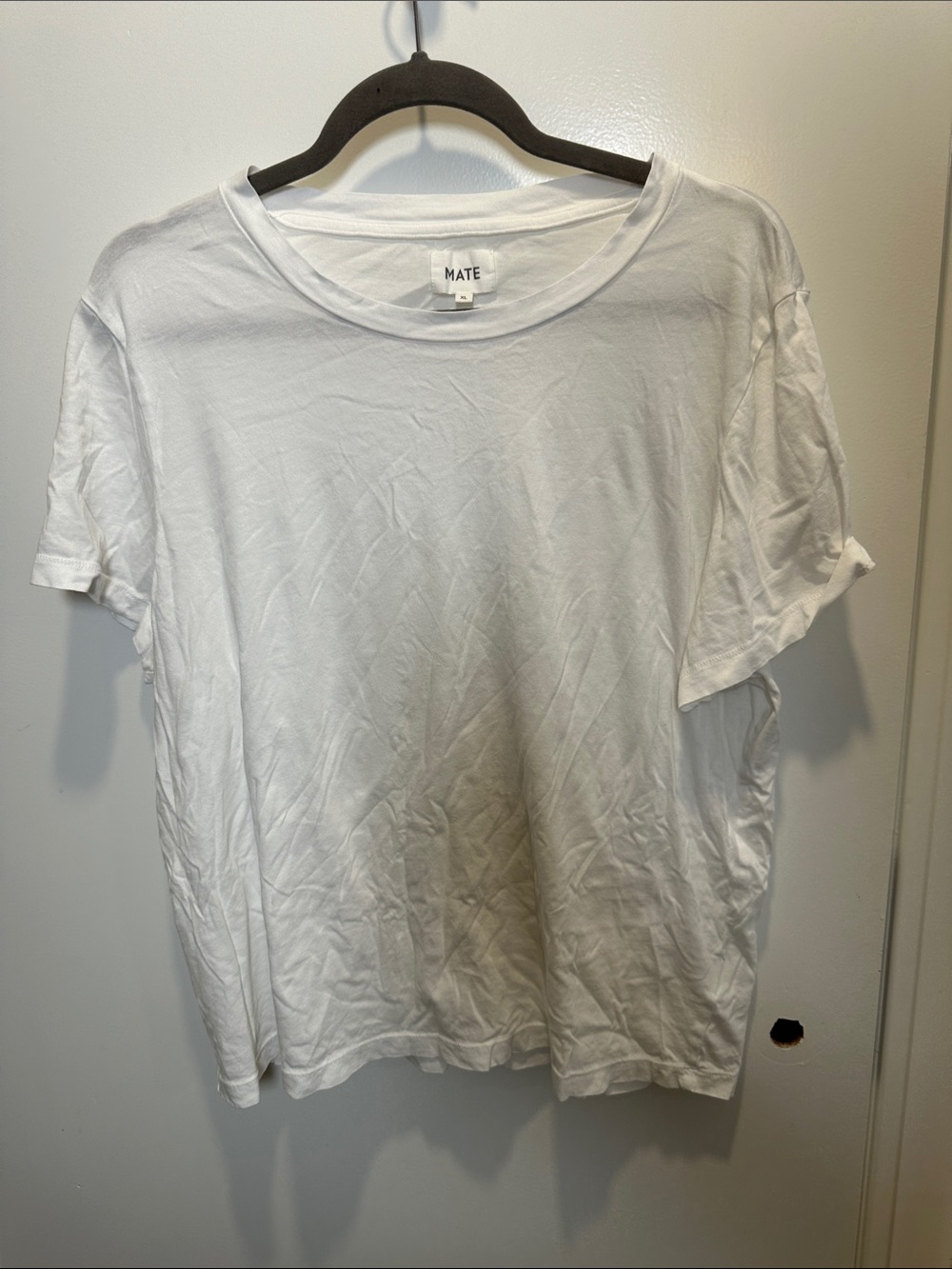 MATE the Label White Short Sleeve Relaxed Crew Tee (18)